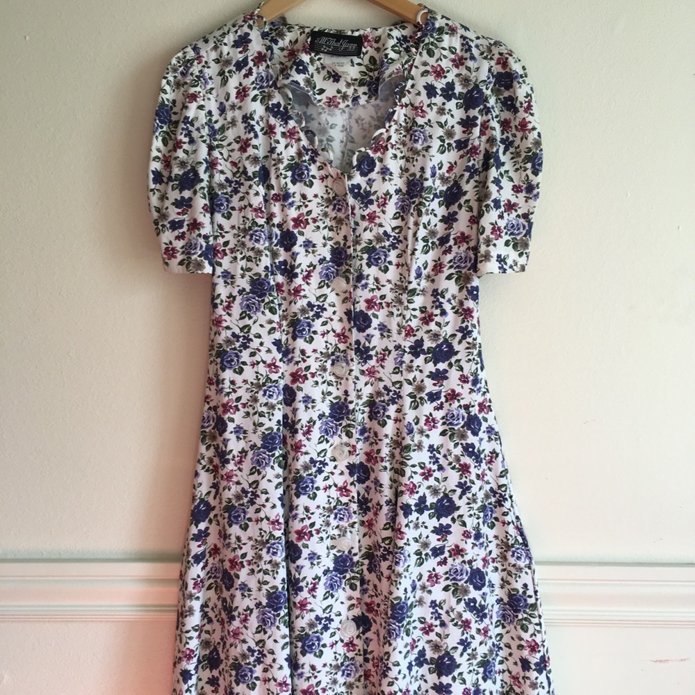 90s floral dress